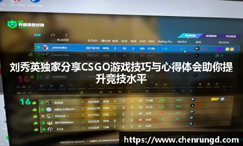 刘秀英独家分享CSGO游戏技巧与心得体会助你提升竞技水平